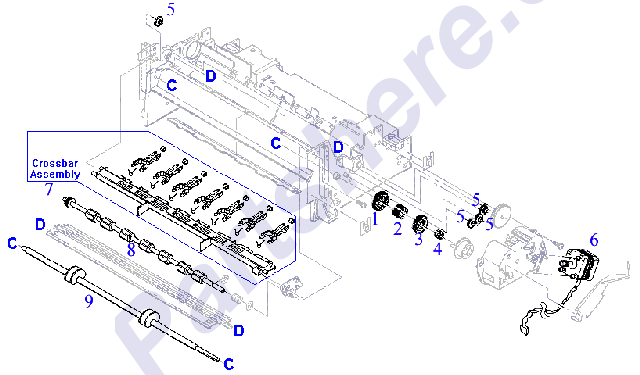 HP parts picture diagram for C1602-40007, C1602-40011, C1602-40057, C1602-80016, C1602-80031, C1645-40127, C1645-60130, C1645-60153, C1645-60239, C1645-40127-C, C1645-40127-R, C1645-60130-R